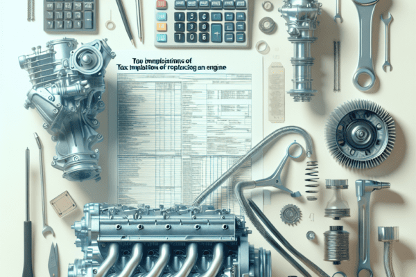 Les implications fiscales du remplacement d’un moteur.