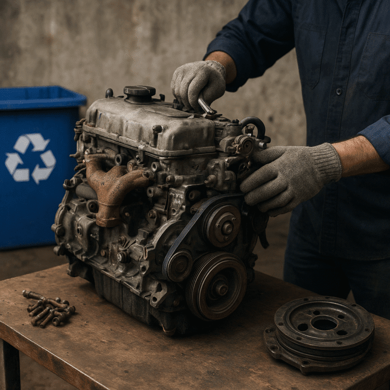Comment recycler un ancien moteur automobile