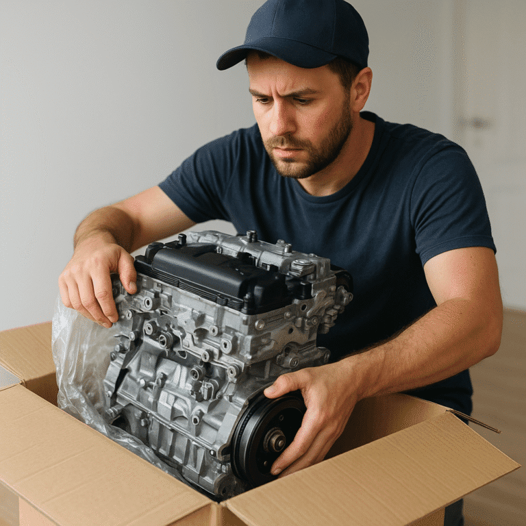 Comment se passe la réception d’un moteur neuf livré