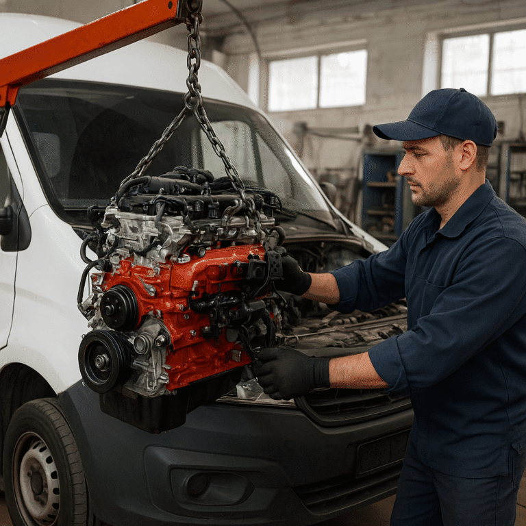 Le remplacement du moteur sur les utilitaires légers
