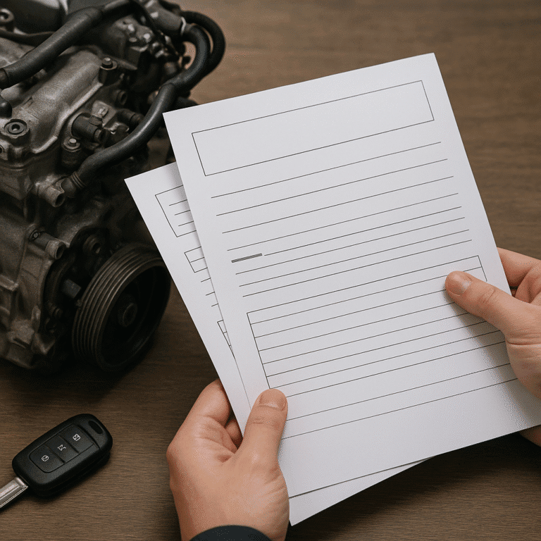 Les documents à exiger lors de l’achat d’un moteur d’occasion