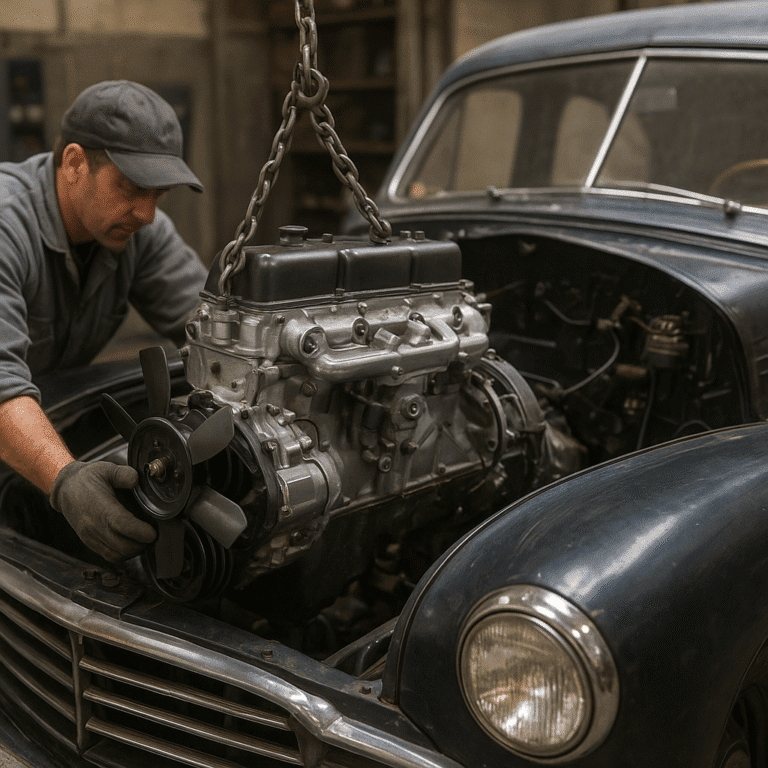 Le remplacement de moteur dans les voitures de collection