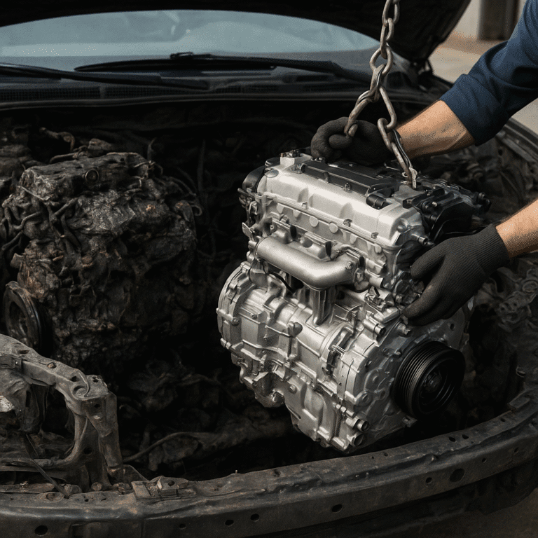 Le remplacement de moteur en cas de sinistre