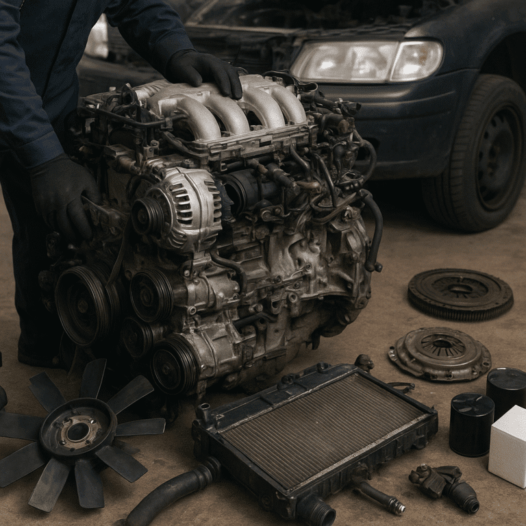 Quelles pièces doivent être changées en même temps que le moteur ?