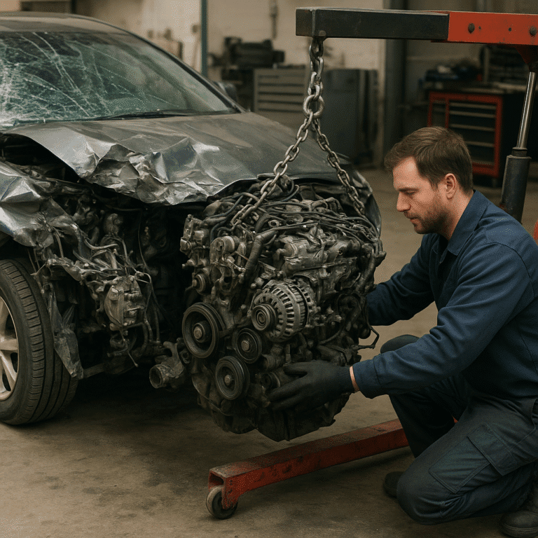 Le remplacement du moteur après un accident grave
