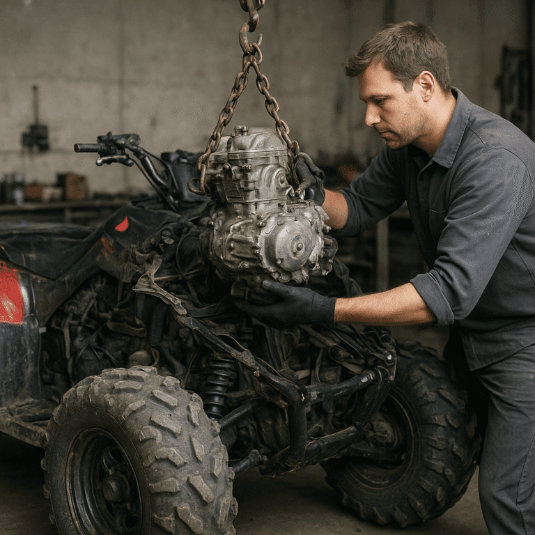 Le remplacement du moteur sur les véhicules tout-terrain